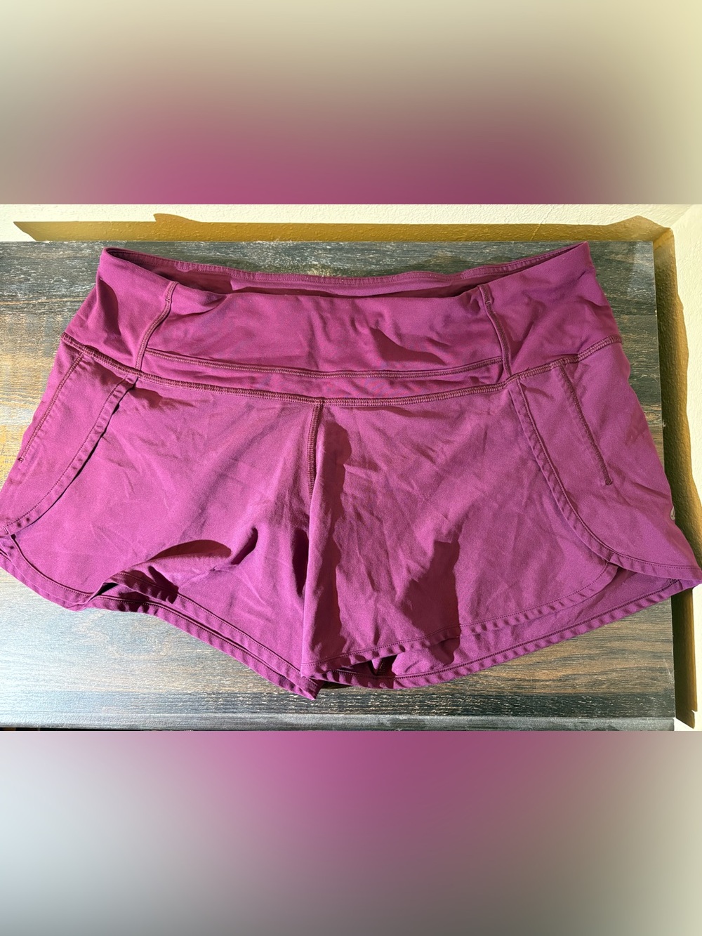 lululemon athletica Women's Athletic Shorts in Berry Plum